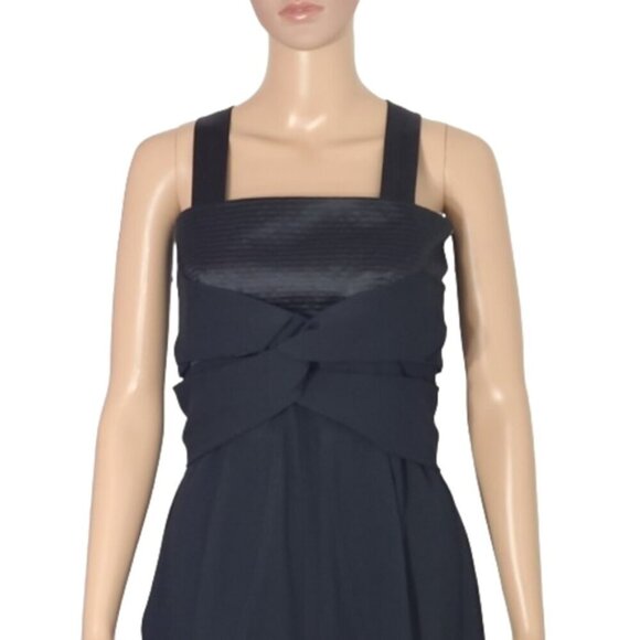 SEE BY CHLOE Black Cocktail Criss Cross Mini Dress Women's Size 6 - Picture 10 of 16